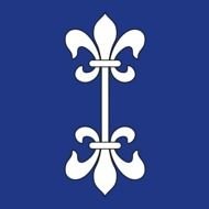 painted white pattern on the coat of arms