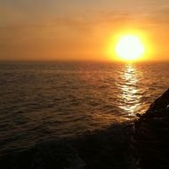sunset over the ocean in the southwest