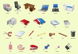 Ä°llustration of Office icons