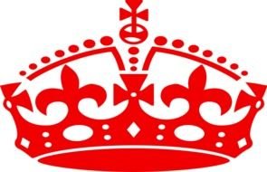 red crown as a picture for clipart