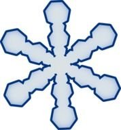 Cartoon Snowflake Clip Art N21