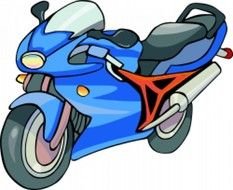 Cartoon Motorcycle Clip Art N19