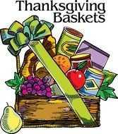 Thanksgiving Baskets as a graphic illustration