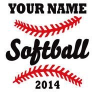 Softball Designs Vector