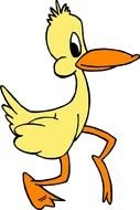 cute cartoon duck