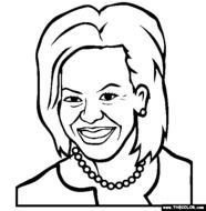 Michelle Obama Coloring Pages