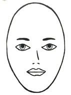Oval Face Clip Art drawing