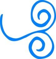 Blue Swirl Clip Art N16