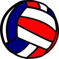 Red Volleyball Clip Art N6