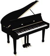 Clip art of Grand Piano