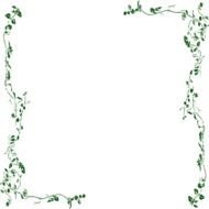 Green Vine Border Clip Art N5