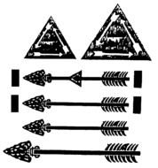 Indian Arrow Clip Art drawing