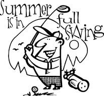 summer is in full swing drawing
