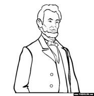 Abraham Lincoln Coloring Pages