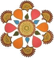 indian patterned circle