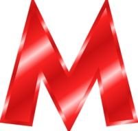 red Letter m drawing