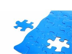 Clip Art of the blue Puzzles