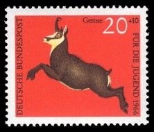 postage stamp with a goat