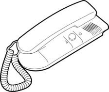 Outline Telephone Clip Art