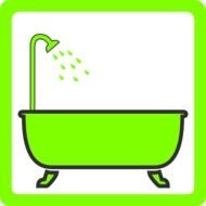 Bathroom Shower Clip Art N2
