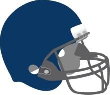 Blue Football Helmet Clip Art N10