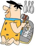 Fred Flintstone Bowling Clip Art
