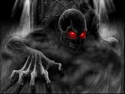 Scary Halloween as an illustration