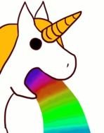 cute Rainbow Unicorn drawing