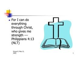 Clip art of I Can Do All Things Through Christ