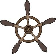 Pirate Ship Wheel drawing