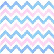 Pink And Blue Chevron Pattern