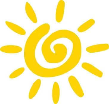 Cartoon Sun as a illustration