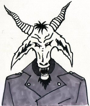 Cartoon Goat Head N2