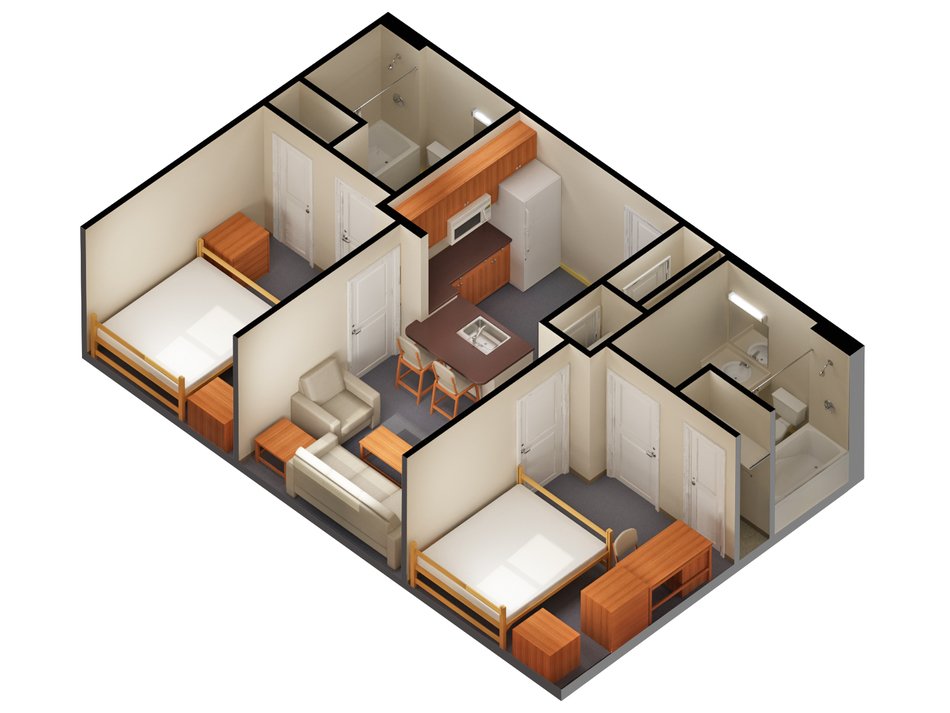 Isometric Room as a picture for clipart