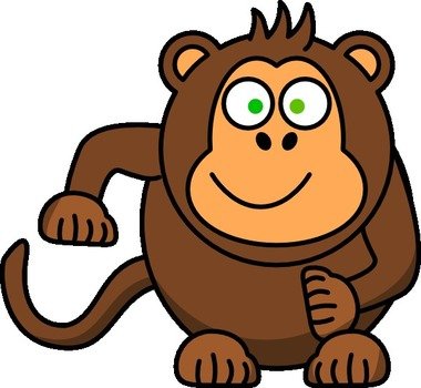 Monkey Clip Art N100