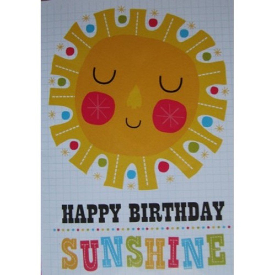 Happy Birthday Sunshine