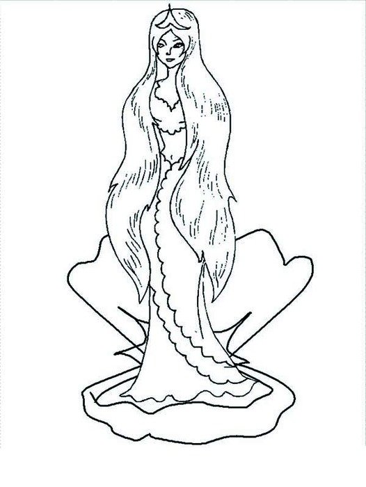 Aphrodite Greek Goddess Coloring Pages