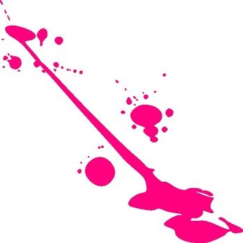 Pink Paint Splatter Clip Art N9