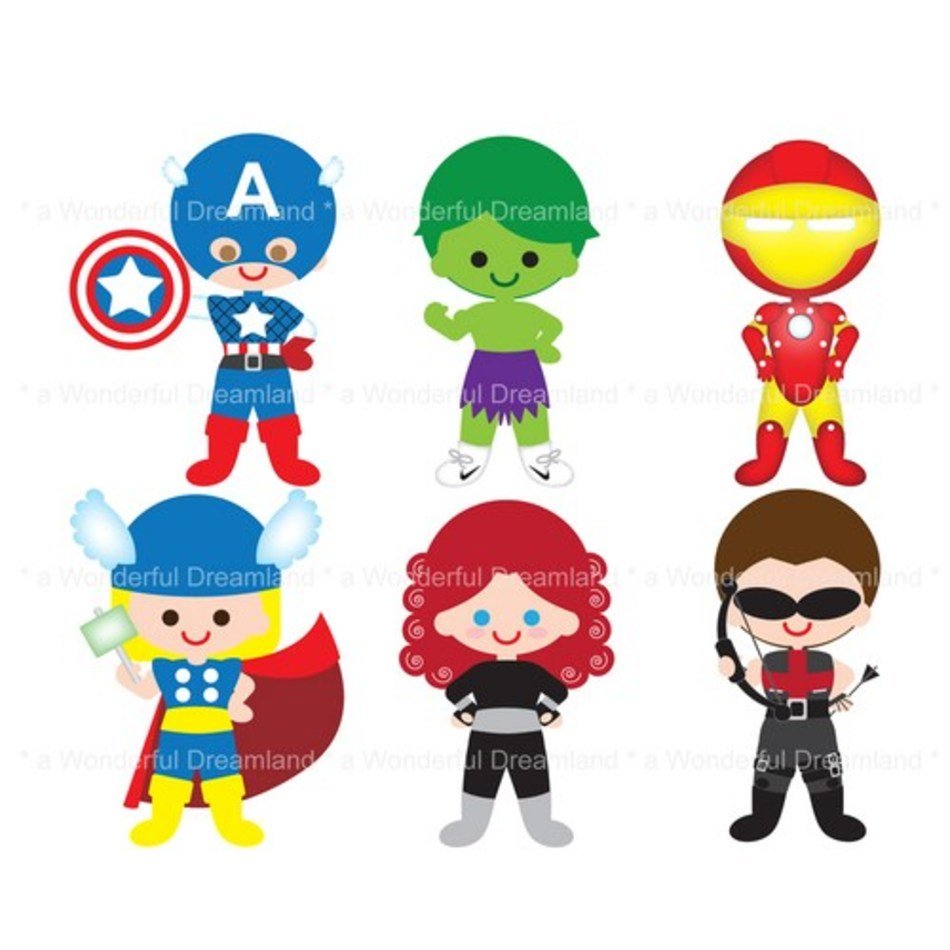Superhero Clip Art N59