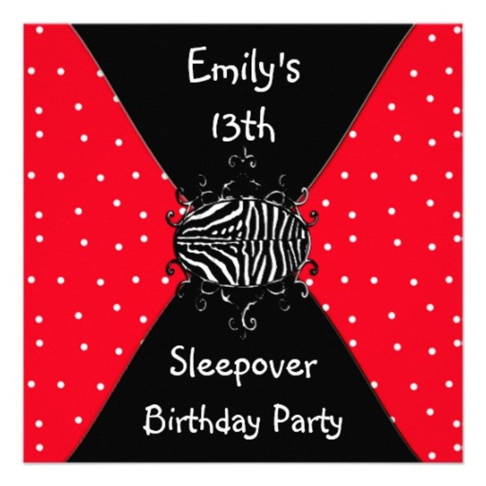 Black 13th Birthday Invitation Templates