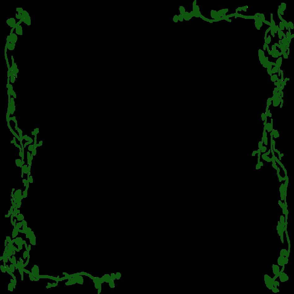 Green Vine Border Clip Art N5