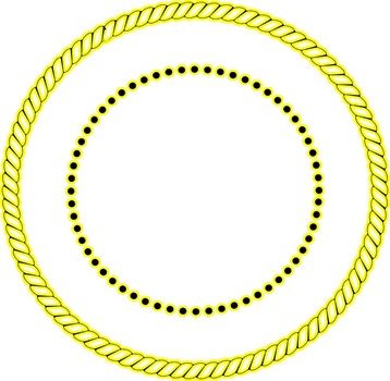 Rope Border Clip Art N30