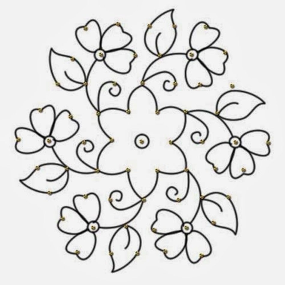 Rangoli Designs With Dots N3
