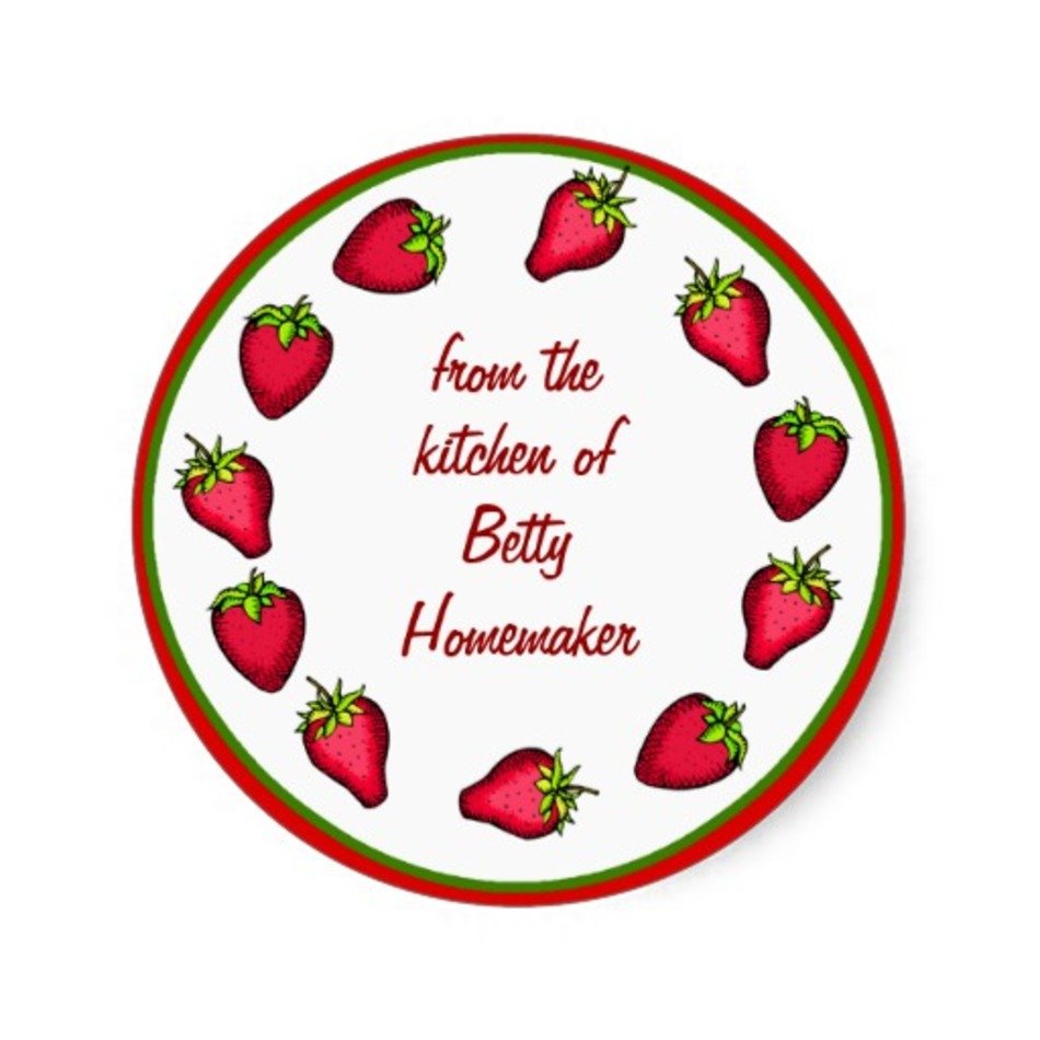 Canning Strawberry Jam Labels