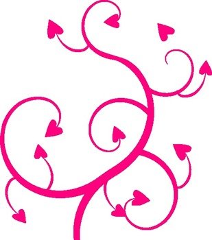 Heart Swirl Border Clip Art N2