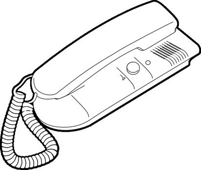 Outline Telephone Clip Art