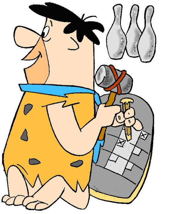 Fred Flintstone Bowling Clip Art