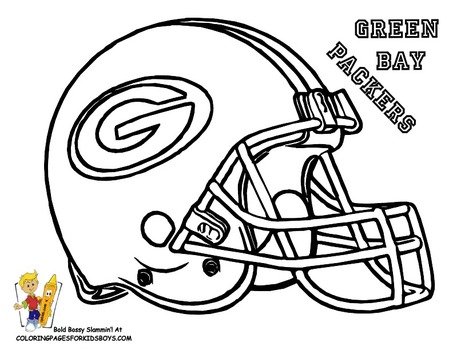 Green Bay Packers Coloring Pages For Football N3