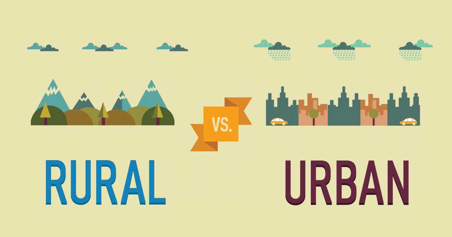 urban-vs-rural-1920s-drawing-free-image-download