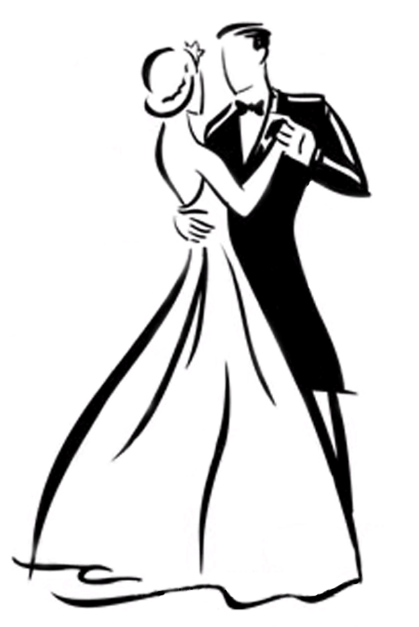 Ballroom Dance pair drawing free image download